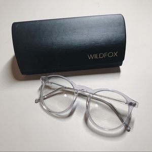 WILDFOX clear frame glasses